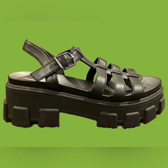 Circus by Sam Edelman Gilla Lug Sole Platform Sandals - Women’s Size 9 (Black)​ - Picture 4 of 6